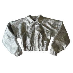 Bombers vinyl argent Elephant Paris Couture