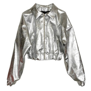 Bombers vinyl argent Elephant Paris Couture