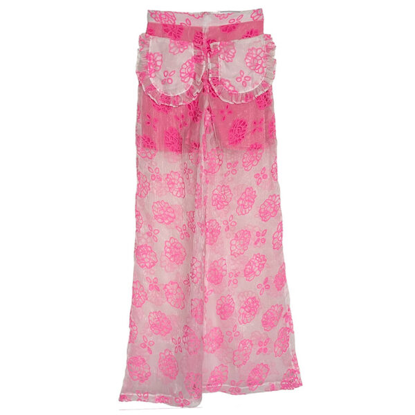 Flare Elephant Butterfly organza soie fluo rose Elephant Paris Couture