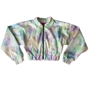 Blouson crop nuages pastel Elephant Paris Couture