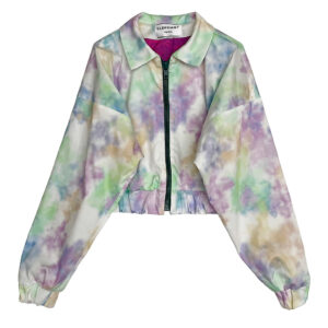 Blouson crop nuages pastel Elephant Paris Couture