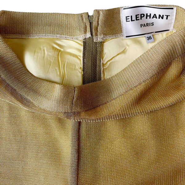 Short Elephant Butterfly jersey métal or Elephant Paris Couture