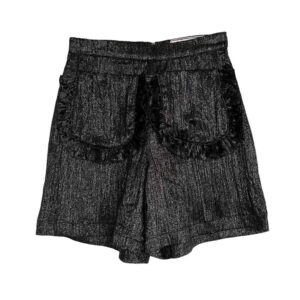 Short Elephant Butterfly soie lurex noir Elephant Paris Couture