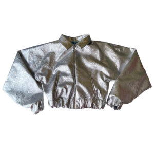 Bombers vinyl argent Elephant Paris Couture