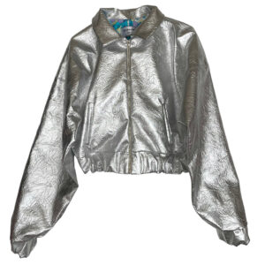 Bombers vinyl argent Elephant Paris Couture