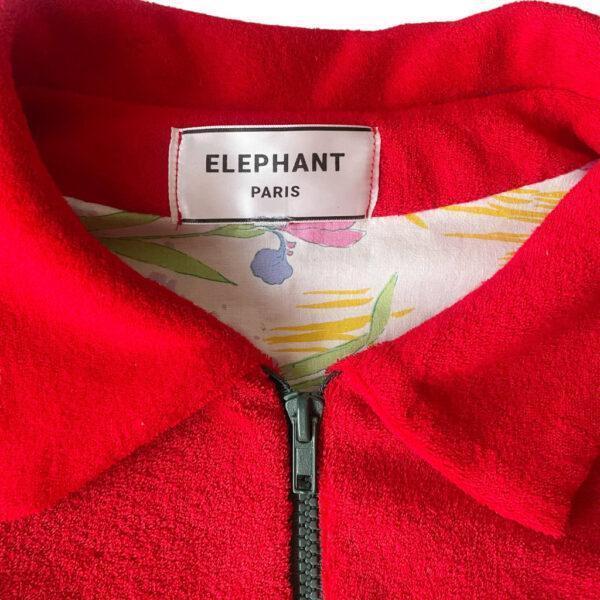 Bombers en éponge rouge Elephant Paris Couture