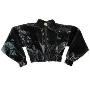 Bombers vinyl noir Elephant Paris Couture