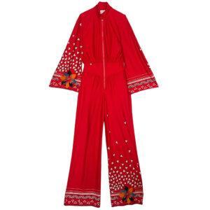 jumpsuit jersey rouge Elephant Couture