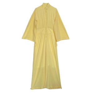 jumpsuit soie jaune Elephant Couture