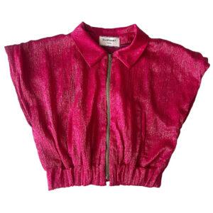 bombers soie lurex fuschia Elephant Paris Couture