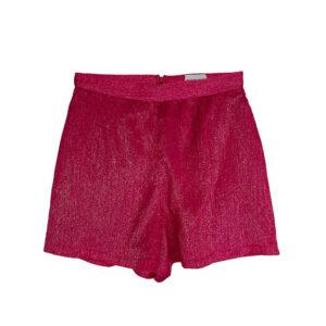 short soie lurex fuschia Elephant Couture