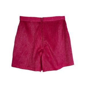 short soie lurex fuschia Elephant Couture