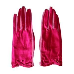 gants satin Henry a la pensee Elephant Paris vintage