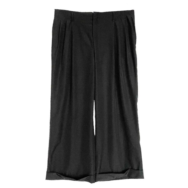 pantalon pinces noir Yves Saint Laurent Elephant Paris vintage