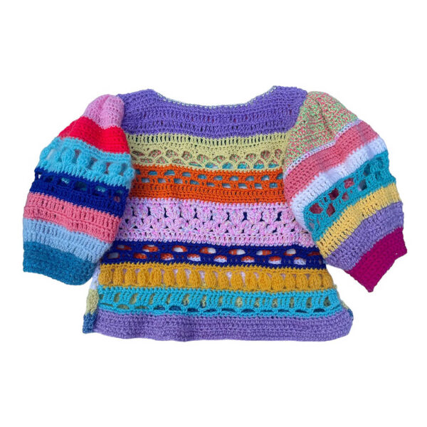 mini pull crochet multicolore Elephant Paris Couture