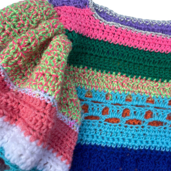 mini pull crochet multicolore Elephant Paris Couture