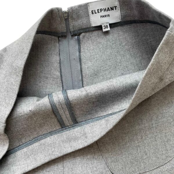 elephant flare flanelle gris perle Elephant Paris Couture