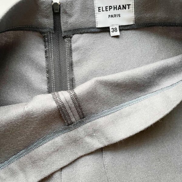 elephant flare flanelle gris souris Elephant Paris Couture