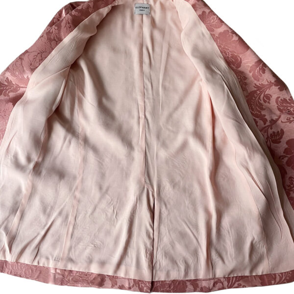 blazer rose satin Elephant Paris Couture