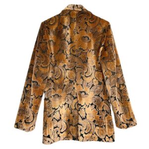 blazer costume velours fleurs Elephant Paris Couture