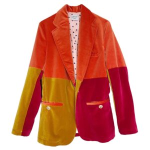 blazer velours tricolor Elephant Paris Couture