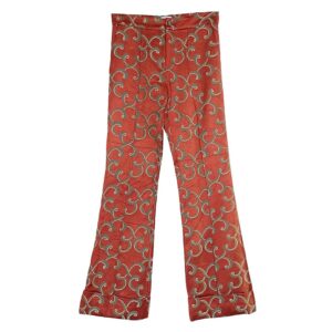 pantalon costume tapisserie safran Elephant Paris Couture