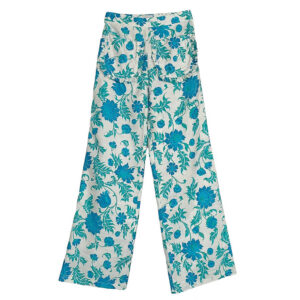 elephant flare butterfly soie fleurs bleues Elephant Paris Couture