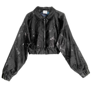 bombers noir lurex soie Elephant Paris Couture