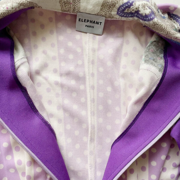 combishort jersey violet Elephant Paris Couture