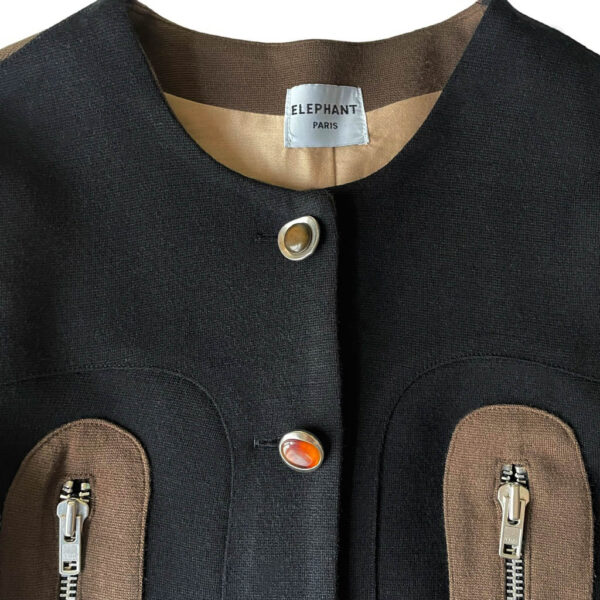 Micro veste Squirrel jersey laine Elephant Paris Couture