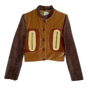 Micro veste squirrel velours camel Elephant Paris Couture