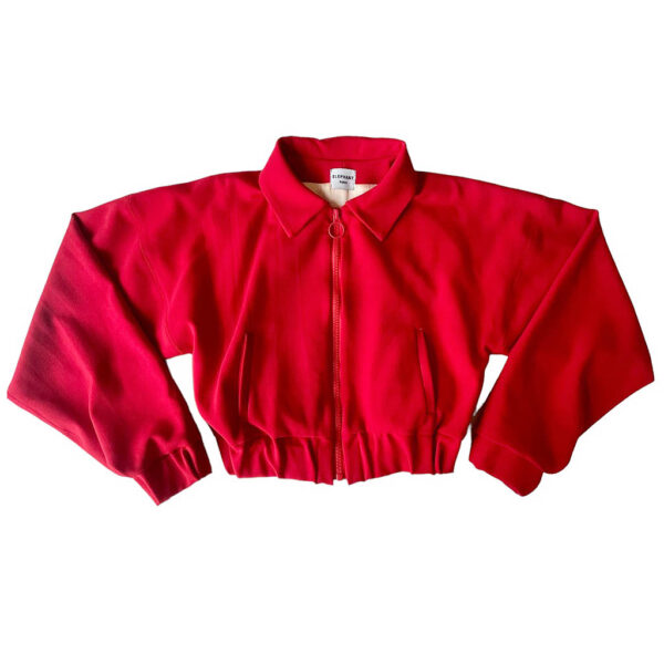 bombers rouge drap de laine Elephant Paris Couture