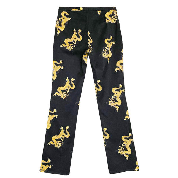 Jeans noir dragons Avant Premiere Galeries Lafayette Elephant Paris vintage