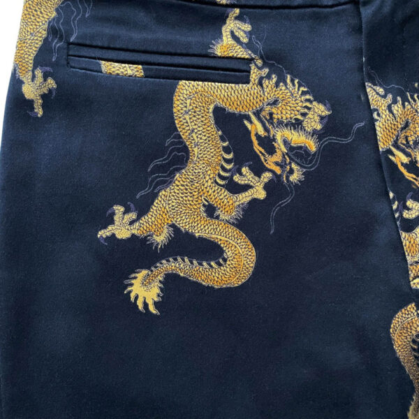 Jeans noir dragons Avant Premiere Galeries Lafayette Elephant Paris vintage