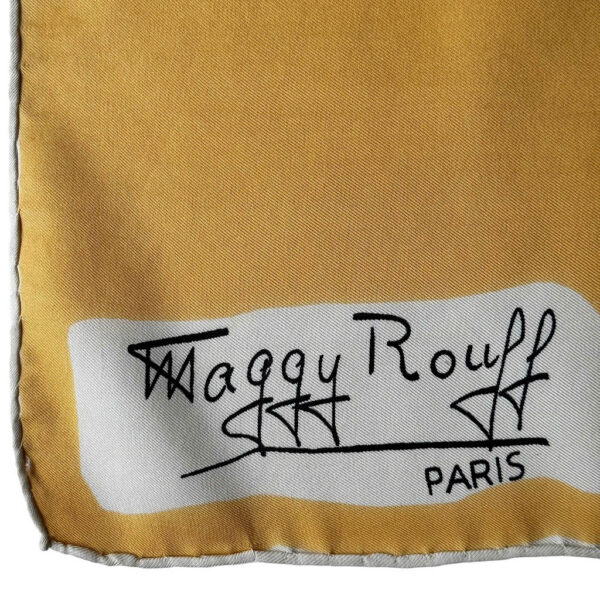 Carré soie Maggy Rouff Elephant Paris vintage