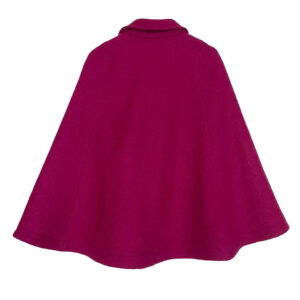 Mini cape lainage fuchsia Elephant Paris Couture