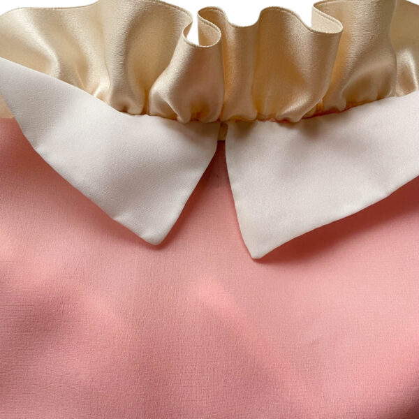 Blouse soie rose Pink Rain Elephant Paris Couture
