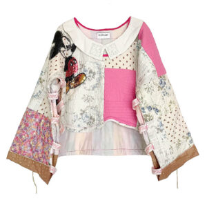 Sweat coton patchwork matelassé Elephant Paris Couture