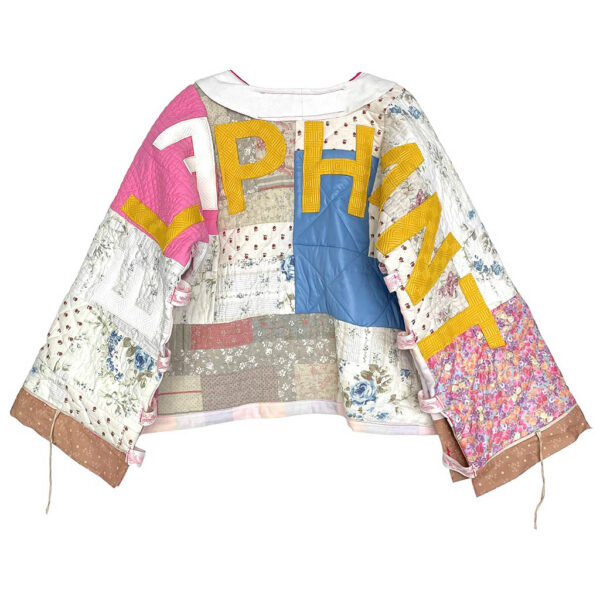 Sweat coton patchwork matelassé Elephant Paris Couture