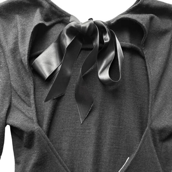 Robe noire Victoire lainage Elephant Paris vintage