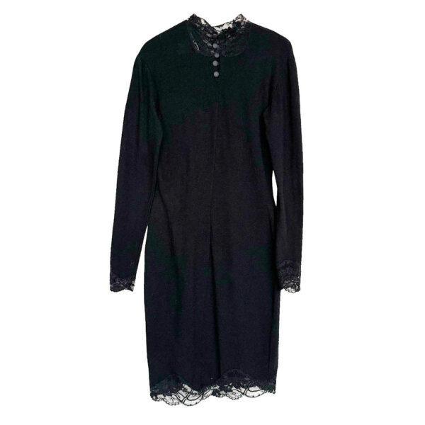 Robe noire Chantal thomas lainage Elephant Paris vintage