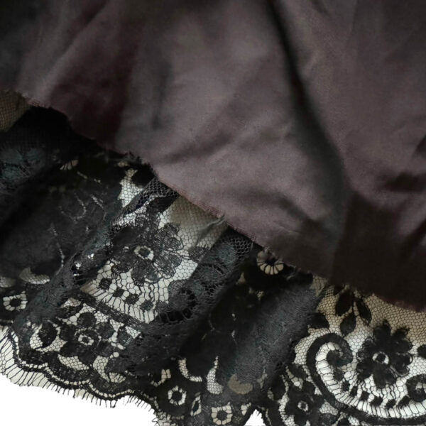 Robe noire Alexis de Fursac dentelle Elephant Paris vintage