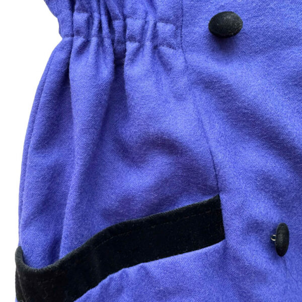 Robe manteau Manuelbe violet Elephant Paris vintage