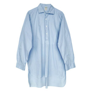 Chemise plastron bleue ciel Beka Elephant Paris vintage