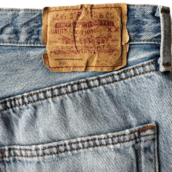 Short jean Levis501 80s Elephant Paris vintage