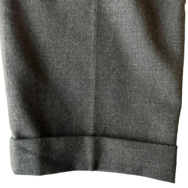 Pantalon laine gris pinces 30 Fevrier Elephant Paris vintage