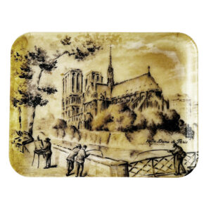 Plateau ﻿Notre Dame de Paris Elephant Paris vintage