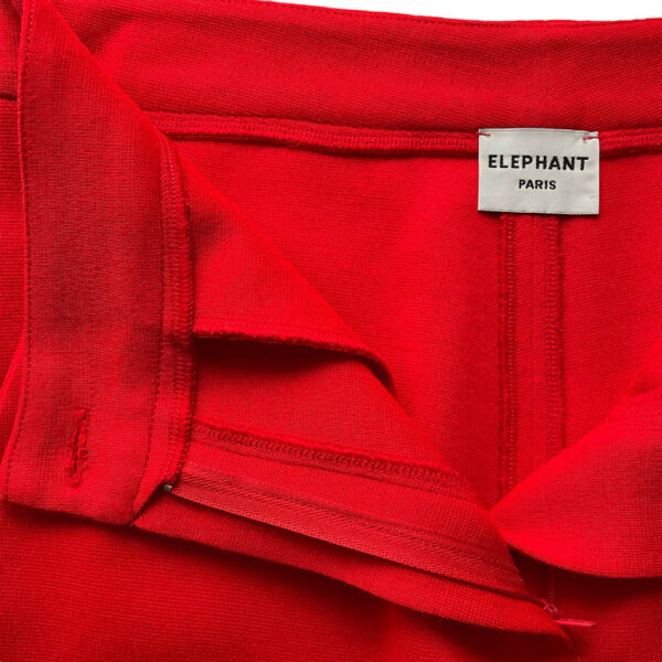 Flare Elephant Grasshoher rouge Elephant Paris Couture