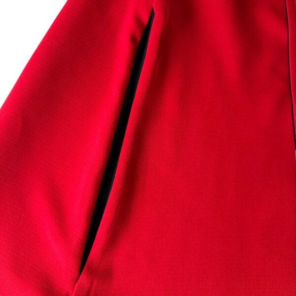 Mini cape rouge marine drap de laine crêpe Elephant Paris Couture
