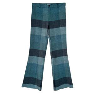 Pant tartan bleu Elephant Paris Design